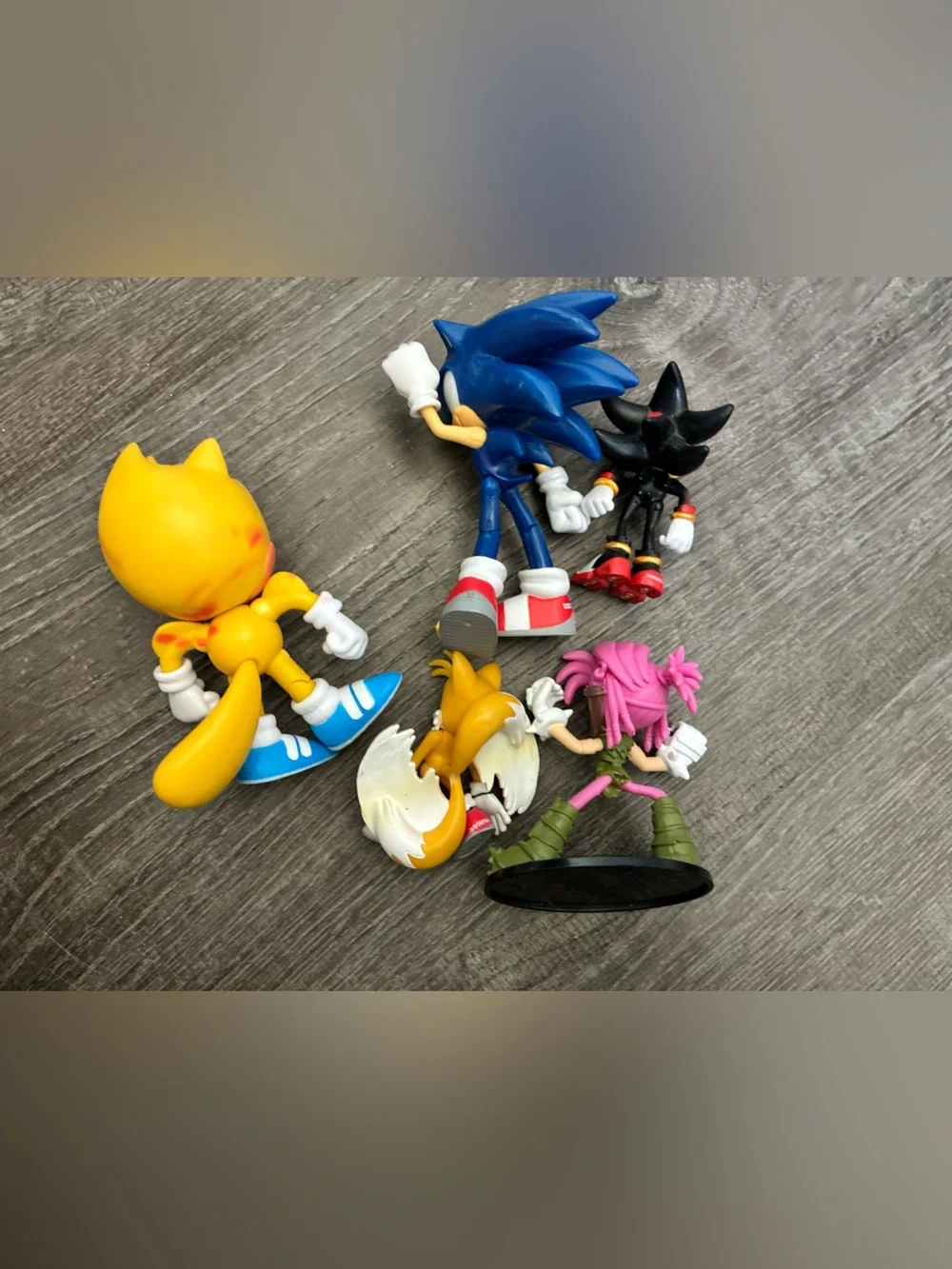Sonic the Hedgehog Jakks Action Figure Set Lot of 5 Tails Shadow Amy Rose
